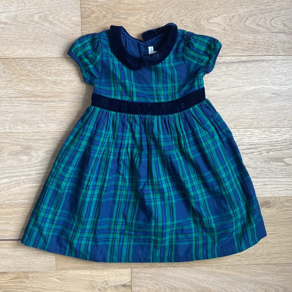 Jojo maman Bebe tartan party dress